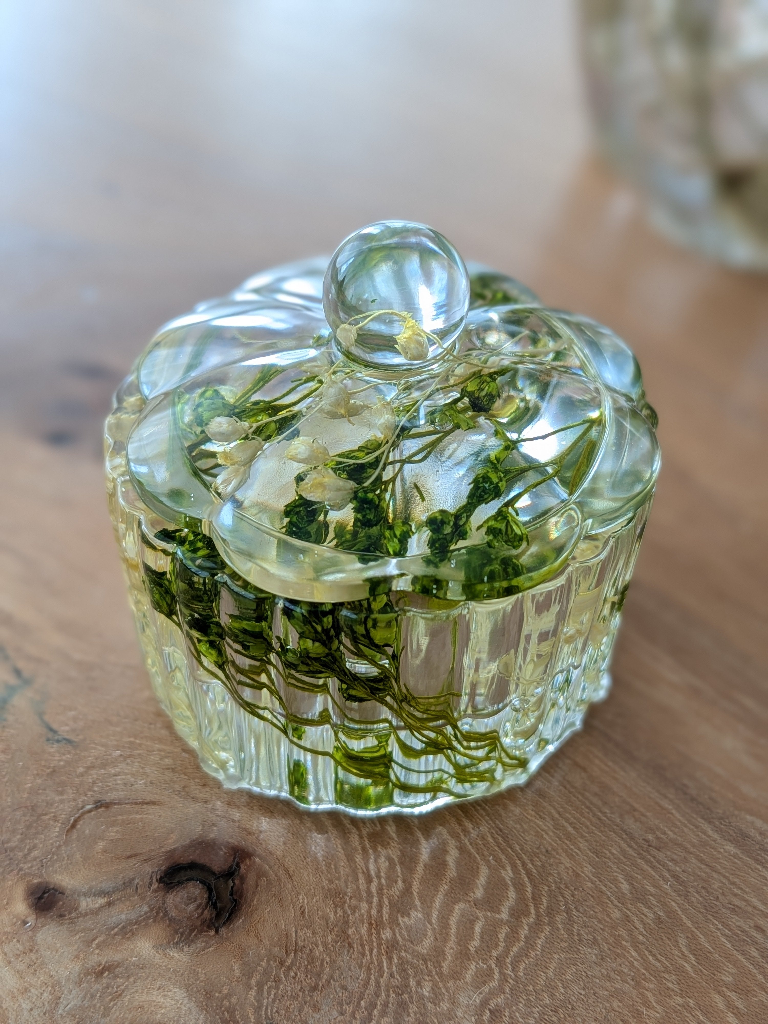 Boîte à bijoux  — Verdure séchée (Petit format)