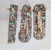 Lot de 3 barrettes résine – Coloris Terre Stellaire