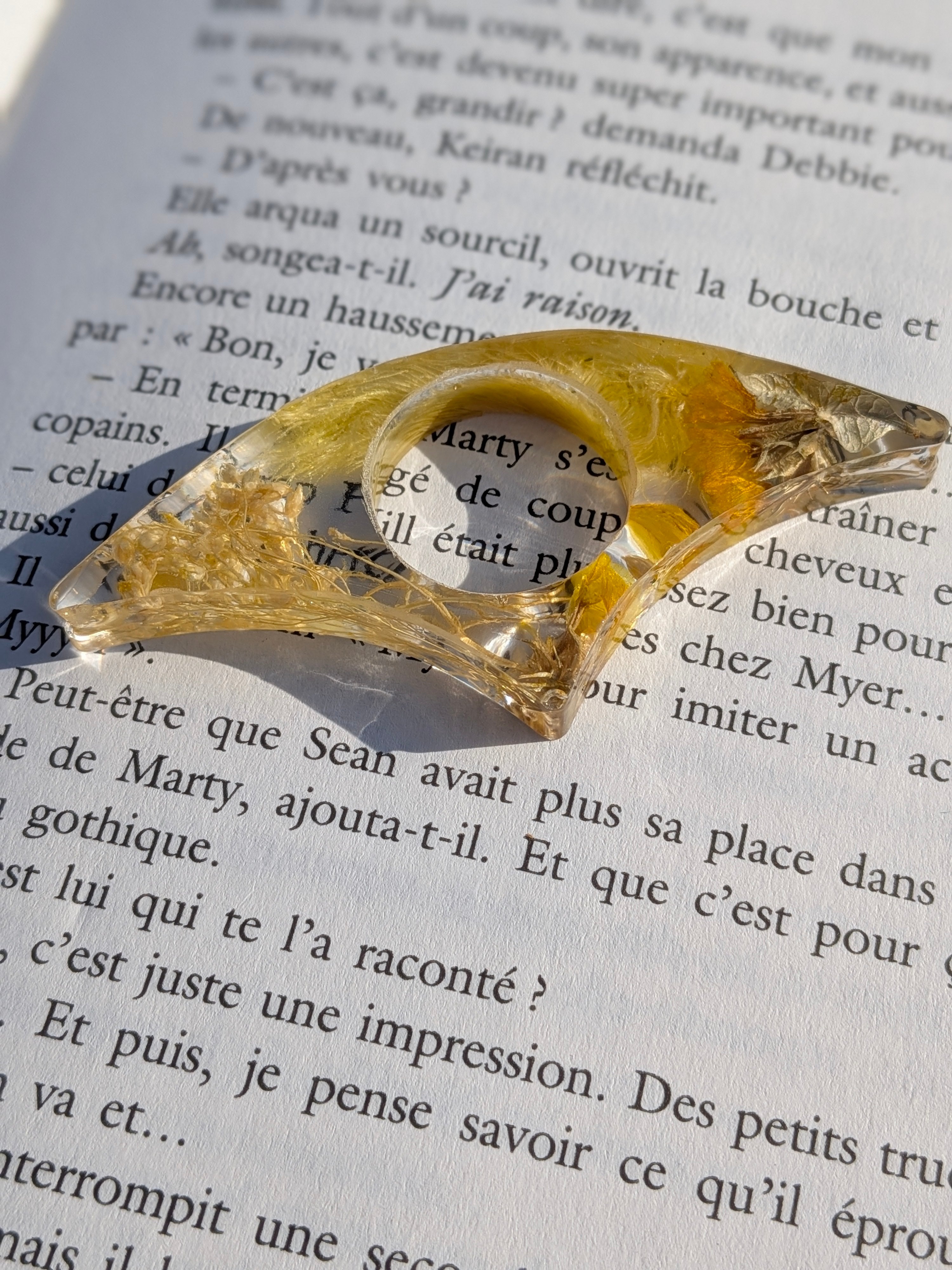 Bague de lecture – Bouquet Jaune 🌻