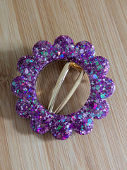 Barrette Ronde Violine