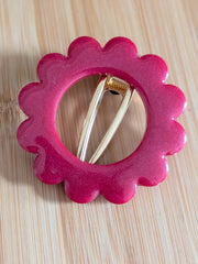 Barrette Ronde Framboise