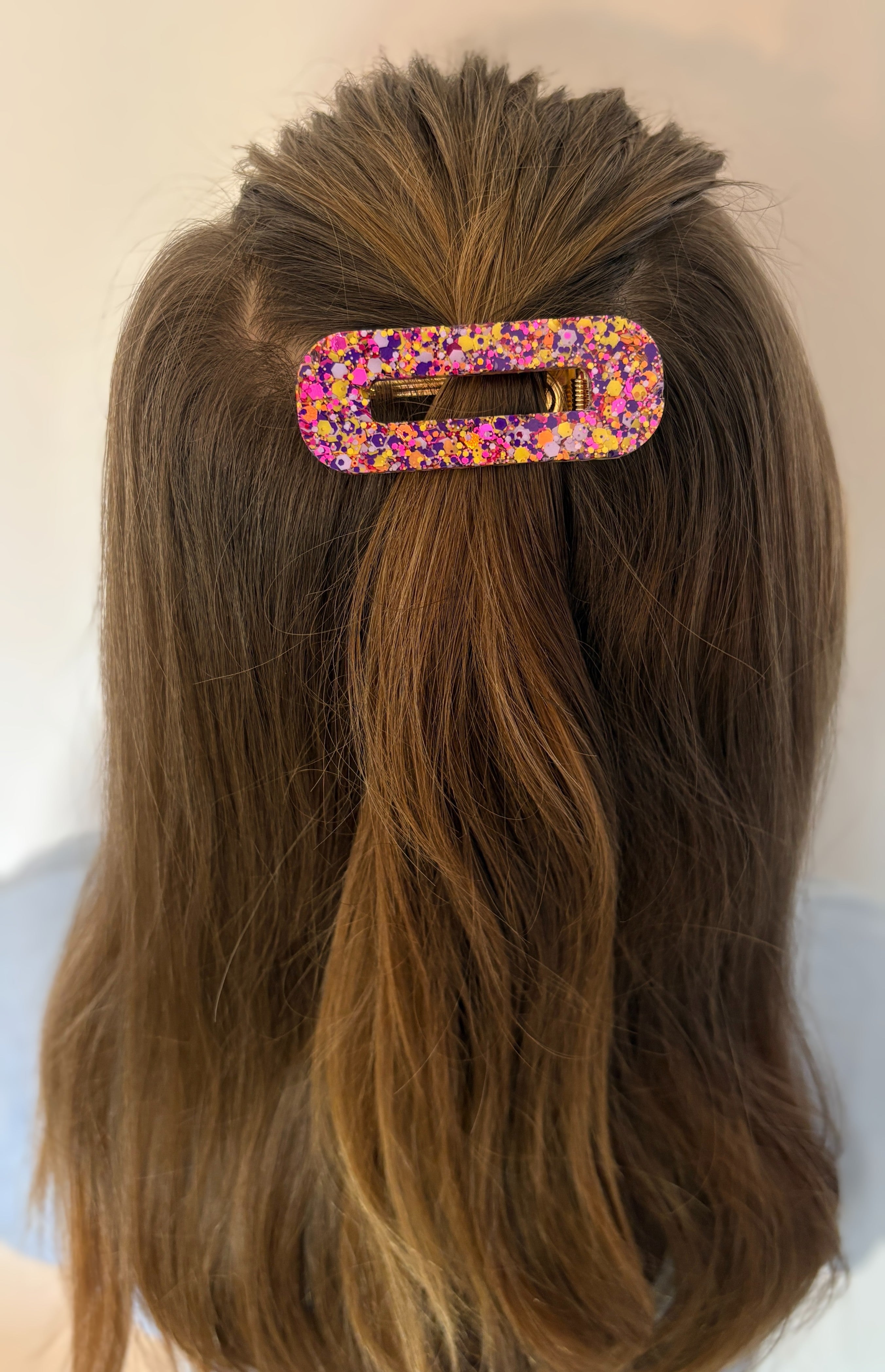 Lot de 3 barrettes résine – Coloris Fiesta Dorée