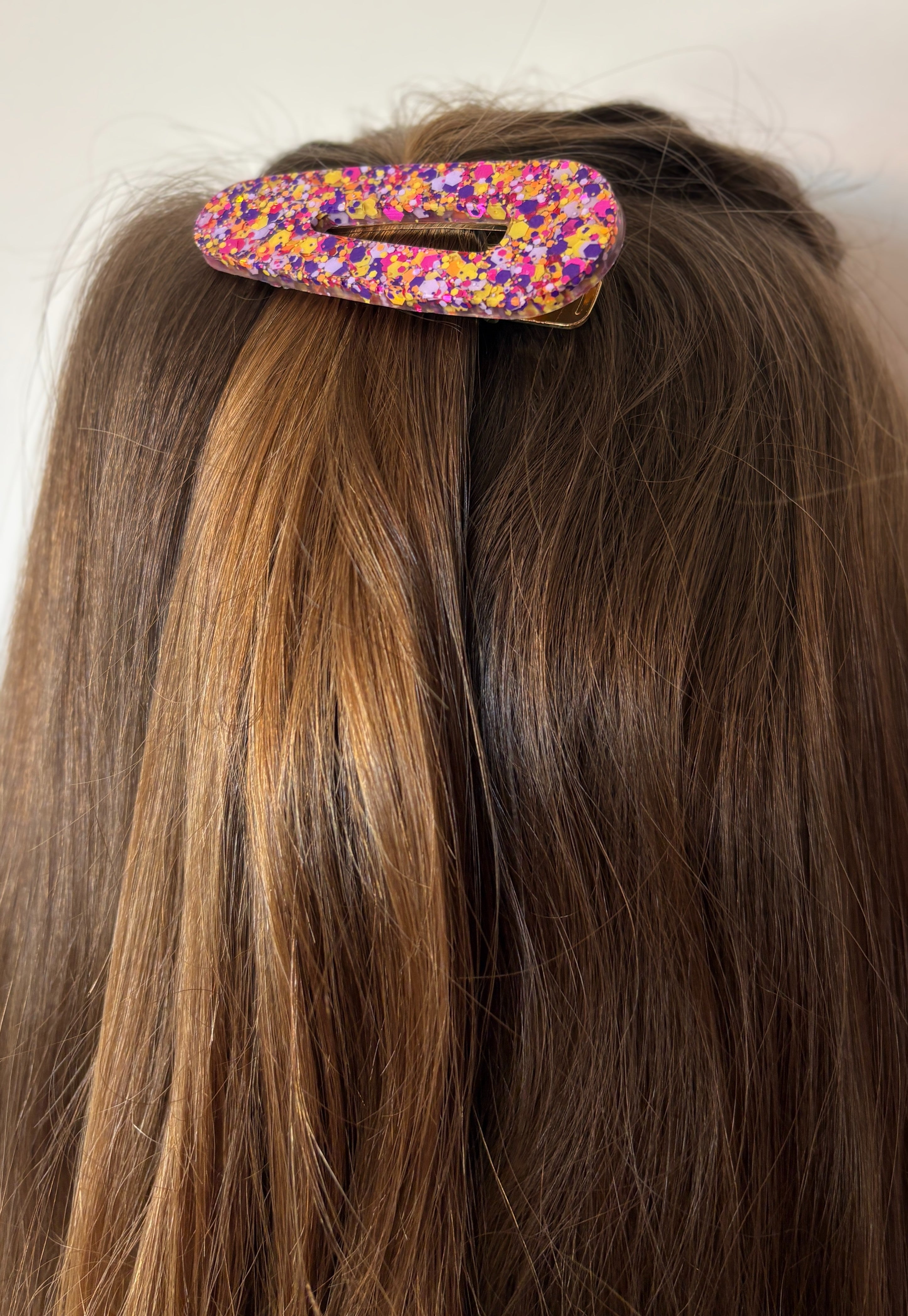 Lot de 3 barrettes résine – Coloris Fiesta Dorée