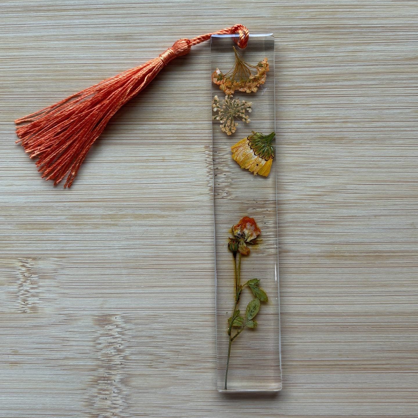 Marque-page résine époxy — Bouquet Automne 🏵