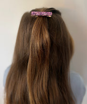 Barrette rectangle résine – Coloris Songe de Licorne