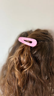 Barrette goutte résine – Coloris Éclat Bonbon