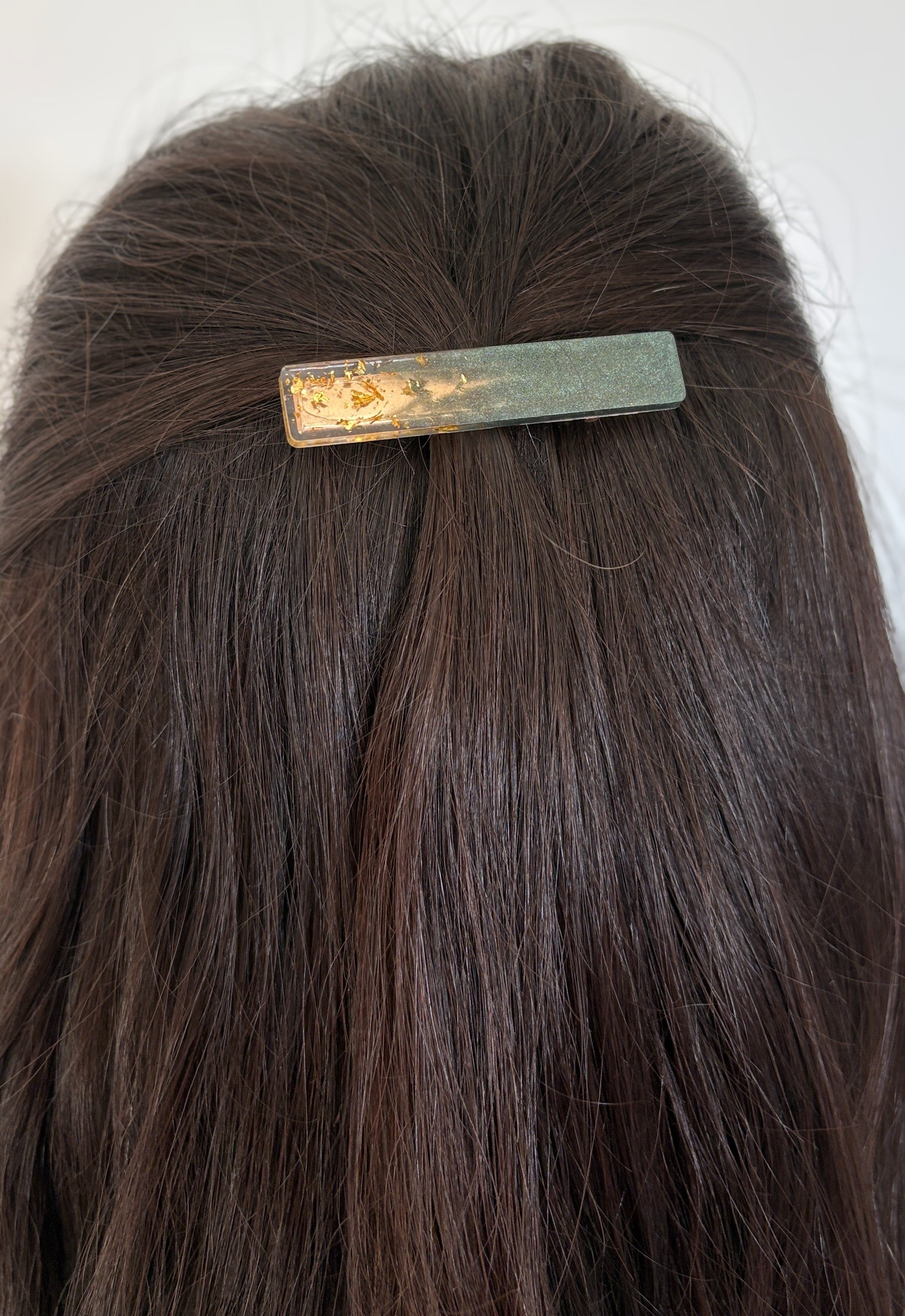 Lot de 3 barrettes résine – Coloris Minuit Doré