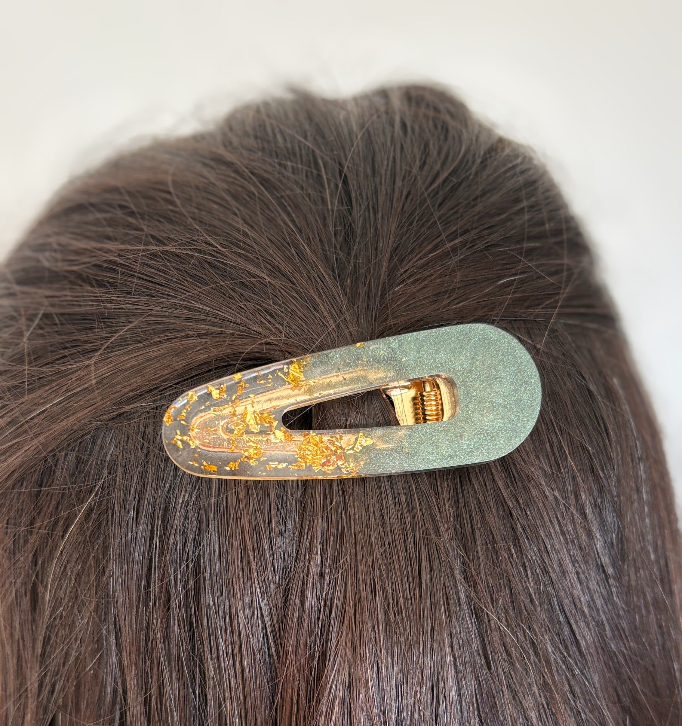 Lot de 3 barrettes résine – Coloris Minuit Doré