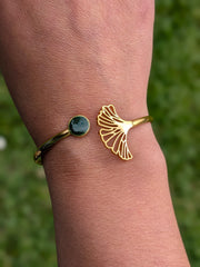 Bracelet Feuille Vert